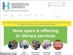 Sites similar to hendersonlibraries.com