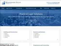 Sites similar to hendersonslegal.com