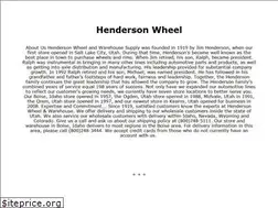 Sites similar to hendersonwheel.com