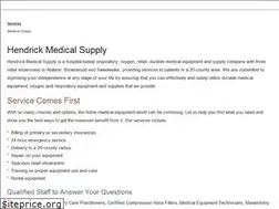 Sites similar to hendrickmedicalsupply.com