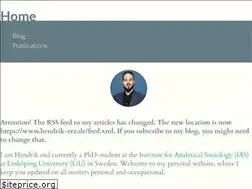Sites similar to hendrik-erz.de
