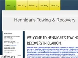 Sites similar to hennigar-s-towing-and-recovery-clarion.com