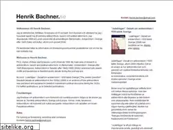 Sites similar to henrikbachner.se