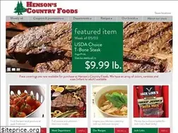 Sites similar to hensonscountryfoods.com