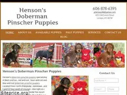 Sites similar to hensonsdobermanpinscherpuppies.com