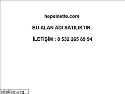 Sites similar to hepsinette.com