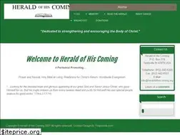 Sites similar to heraldofhiscoming.org