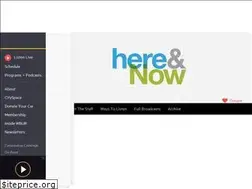 Sites similar to hereandnow.legacy.wbur.org