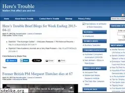 Sites similar to herestrouble.com