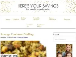 Sites similar to heresyoursavings.com