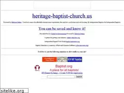 Sites similar to heritage-baptist-church.us