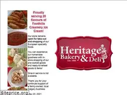Sites similar to heritagebakeryanddeli.ca