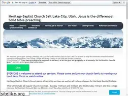 Sites similar to heritagebaptistchurchslc.com