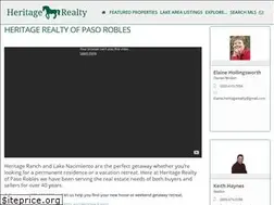 Sites similar to heritagerealtypasorobles.com