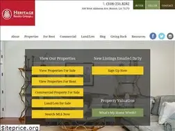 Sites similar to heritagerealtyruston.com