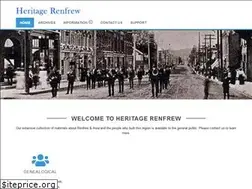 Sites similar to heritagerenfrew.ca
