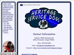Sites similar to heritageservicedogs.org