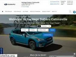 Sites similar to heritagesubarucatonsville.com