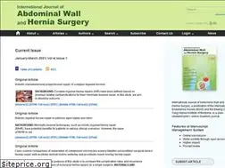 Sites similar to herniasurgeryjournal.org