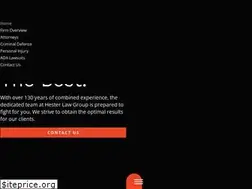Sites similar to hesterlawgroup.com