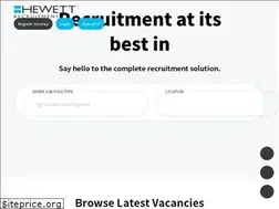 Sites similar to hewett-recruitment.co.uk