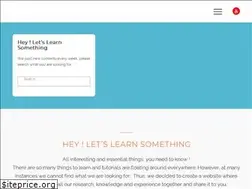 Sites similar to heyletslearnsomething.com