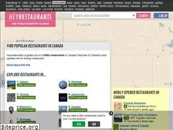 Sites similar to heyrestaurants.ca
