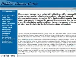 Sites similar to hidden-cancer-cures.com