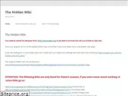 Sites similar to hidden-wiki.net