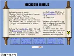 Sites similar to hiddenbible.com