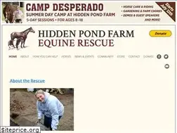 Sites similar to hiddenpondequinerescue.org
