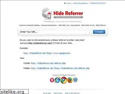 Sites similar to hidereferrer.net