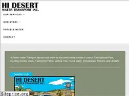 Sites similar to hidesertwatertransport.com