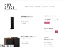 Sites similar to hifispecs.com