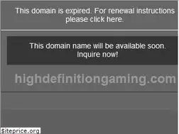 Sites similar to highdefinitiongaming.com