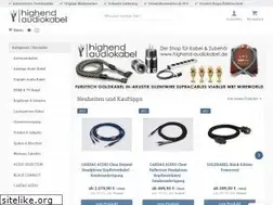 Sites similar to highend-audiokabel.de