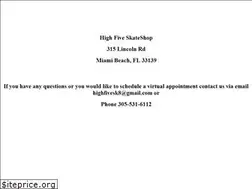 Sites similar to highfivesk8.com