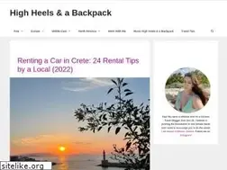 Sites similar to highheelsandabackpack.com