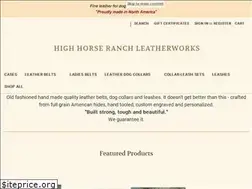 Sites similar to highhorseranchleatherworks.com