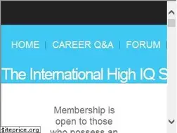 Sites similar to highiqsociety.org