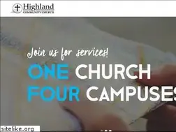 Sites similar to highlandcommunitychurch.com