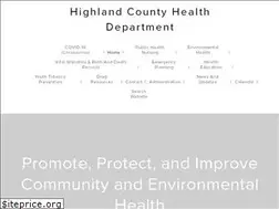Sites similar to highlandcountyhealth.org