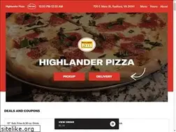 Sites similar to highlanderpizzamenu.com