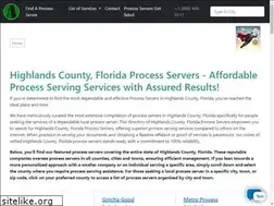 Sites similar to highlandscountyprocessserver.com