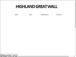 Sites similar to highlandsgreatwall.com