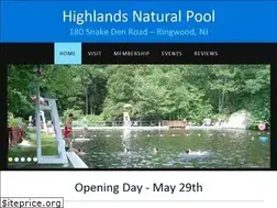 Sites similar to highlandsnaturalpool.org