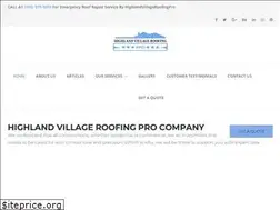 Sites similar to highlandvillageroofingpro.com