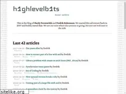 Sites similar to highlevelbits.com