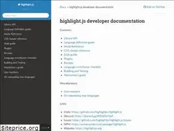 Sites similar to highlightjs.readthedocs.io