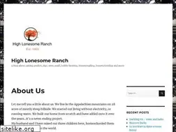 Sites similar to highlonesomeranch.com